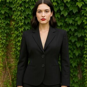 THEYSKENS' THEORY Black Double-Button Blazer, 4